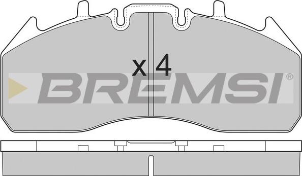 Bremsi BP7326 - Гальмівні колодки, дискові гальма autocars.com.ua