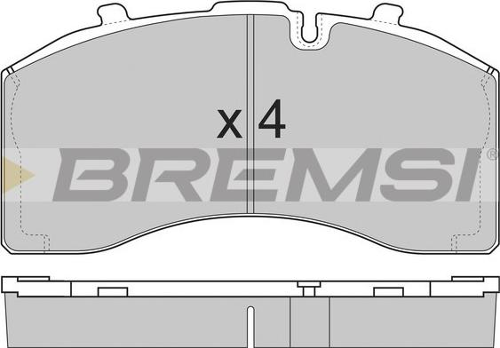 Bremsi BP7330 - Гальмівні колодки, дискові гальма autocars.com.ua