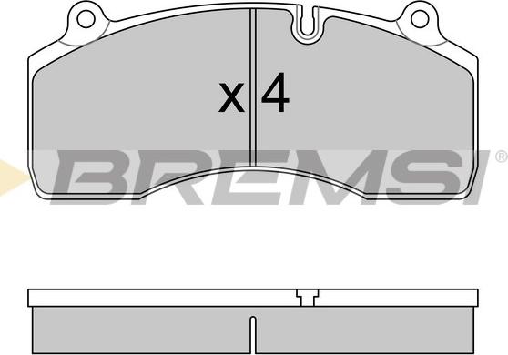 Bremsi BP7333 - Тормозные колодки, дисковые, комплект autodnr.net