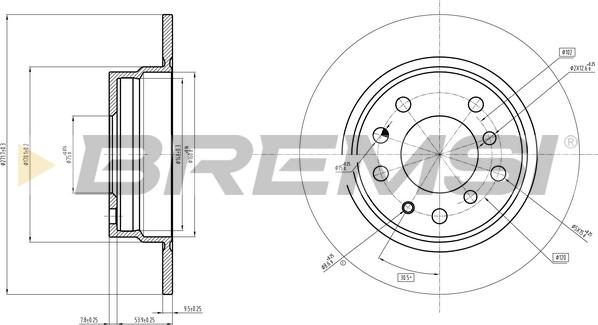 Bremsi CD6165V - Гальмівний диск autocars.com.ua