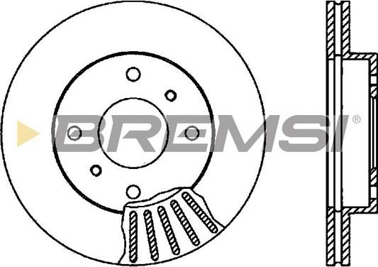 Bremsi CD6260V - Гальмівний диск autocars.com.ua