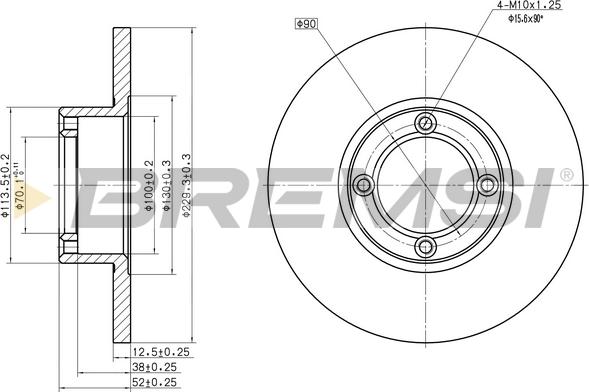 Bremsi CD6278S - Гальмівний диск autocars.com.ua