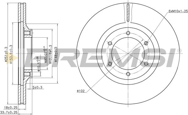 Bremsi CD6356V - Тормозной диск autodnr.net