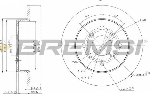 Bremsi CD6360S - Гальмівний диск autocars.com.ua