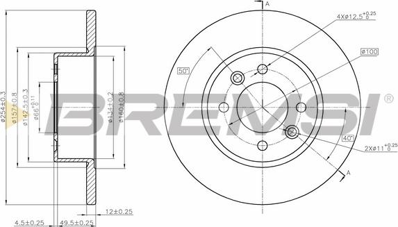 Bremsi CD6478S - Тормозной диск autodnr.net