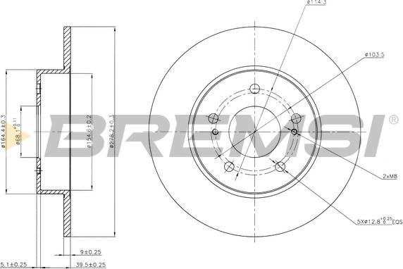 Bremsi CD7110S - Гальмівний диск autocars.com.ua