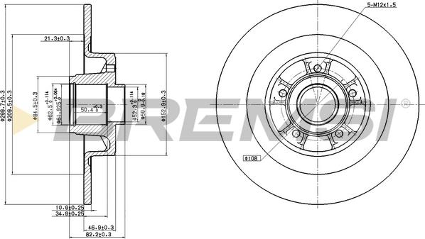 Bremsi CD7655S - Тормозной диск autodnr.net