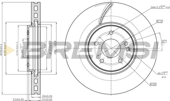 Bremsi CD7670V - Гальмівний диск autocars.com.ua