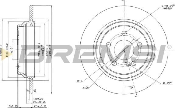 Bremsi CD7675S - Гальмівний диск autocars.com.ua