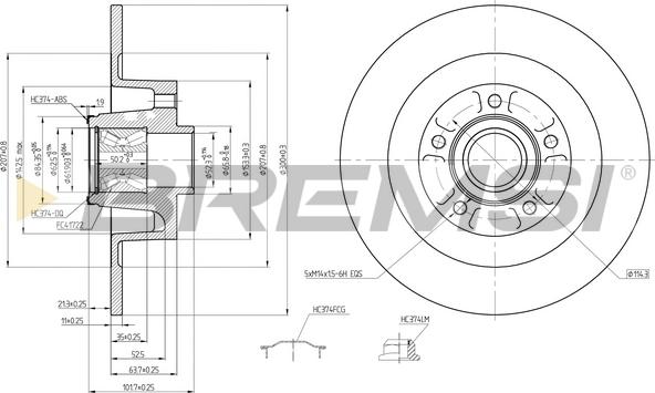 Bremsi CD7729S - Тормозной диск autodnr.net