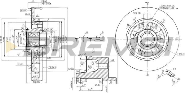 Bremsi CD7731S - Гальмівний диск autocars.com.ua