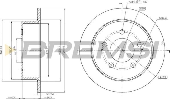 Bremsi CD7753S - Тормозной диск autodnr.net