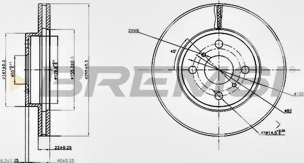 Bremsi CD7779V - Гальмівний диск autocars.com.ua