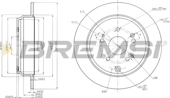 Bremsi CD7860S - Тормозной диск autodnr.net