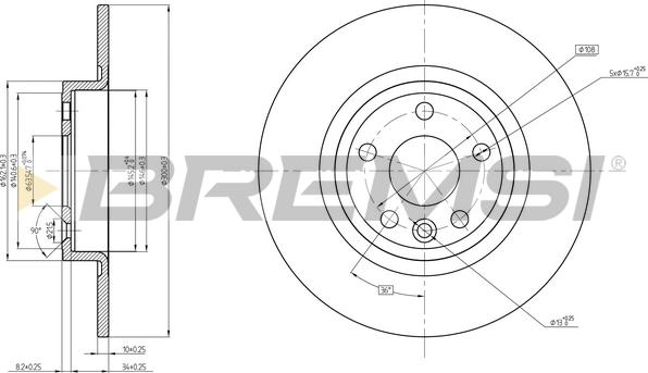 Bremsi CD8633S - Гальмівний диск autocars.com.ua