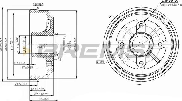 Bremsi CR5153 - Тормозной барабан autodnr.net