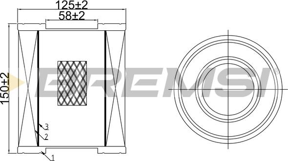 Bremsi FA1071 - Повітряний фільтр autocars.com.ua