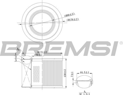 Bremsi FA2142 - Воздушный фильтр autodnr.net