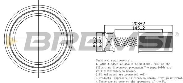 Bremsi FA2172 - Воздушный фильтр autodnr.net