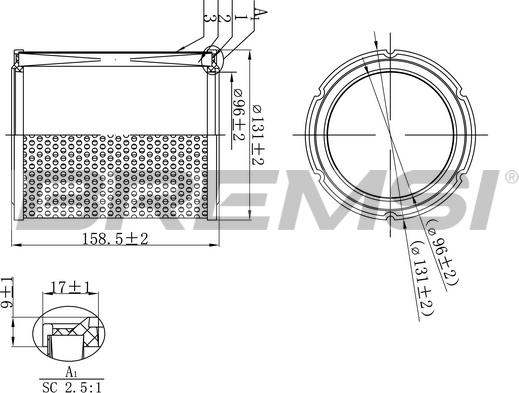 Bremsi FA2295 - Воздушный фильтр autodnr.net