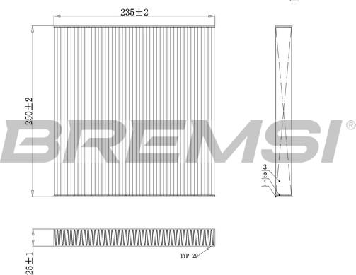 Bremsi FC0082C - Фільтр, повітря у внутрішній простір autocars.com.ua