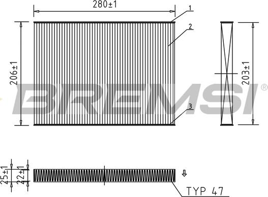 Bremsi FC0084 - Фильтр воздуха в салоне autodnr.net