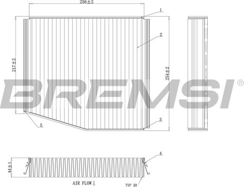 Bremsi FC0106A - Фільтр, повітря у внутрішній простір autocars.com.ua