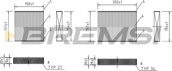 Bremsi FC0166 - Фільтр, повітря у внутрішній простір autocars.com.ua