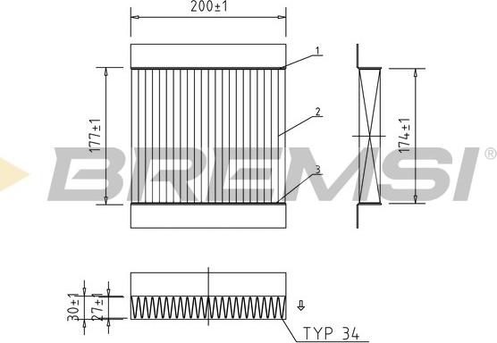 Bremsi FC0167A - Фильтр воздуха в салоне autodnr.net