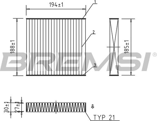 Bremsi FC0171A - Фильтр воздуха в салоне autodnr.net