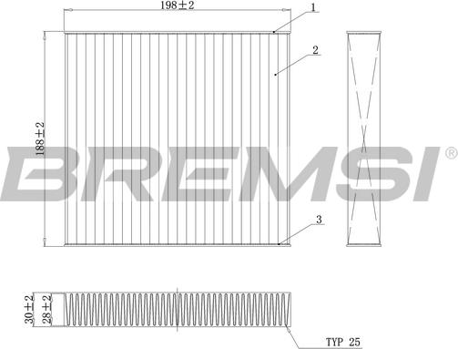 Bremsi FC0171C - Фильтр воздуха в салоне autodnr.net