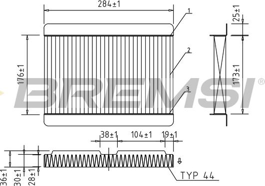 Bremsi FC0185 - Фильтр воздуха в салоне autodnr.net