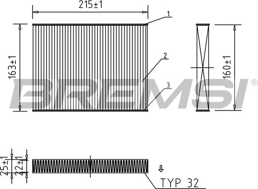 Bremsi FC0187 - Фільтр, повітря у внутрішній простір autocars.com.ua