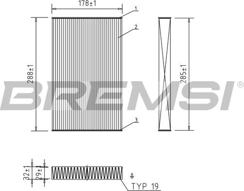 Bremsi FC0414C - Фільтр, повітря у внутрішній простір autocars.com.ua