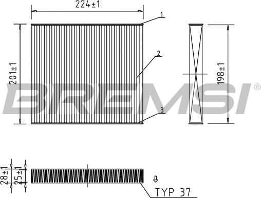 Bremsi FC0418 - Фильтр воздуха в салоне autodnr.net