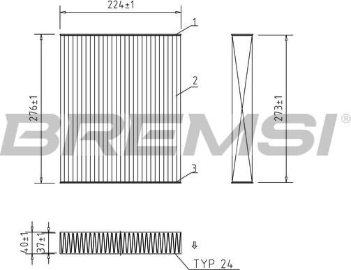 Bremsi FC0422C - Фільтр, повітря у внутрішній простір autocars.com.ua