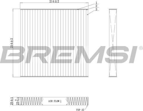 Bremsi FC0439C - Фільтр, повітря у внутрішній простір autocars.com.ua