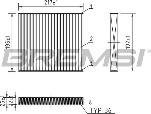 Bremsi FC0441 - Фильтр воздуха в салоне autodnr.net