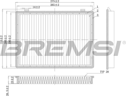 Bremsi FC0466C - Фільтр, повітря у внутрішній простір autocars.com.ua