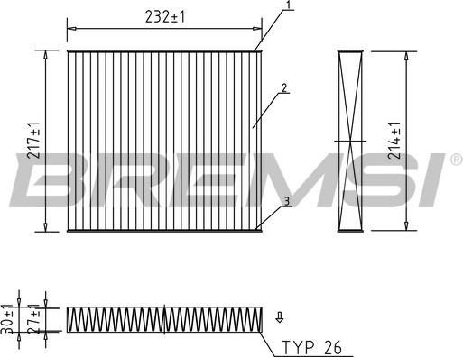 Bremsi FC0492C - Фильтр воздуха в салоне autodnr.net