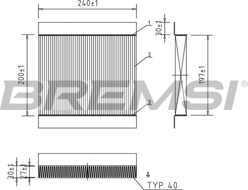 Bremsi FC0854 - Фільтр, повітря у внутрішній простір autocars.com.ua