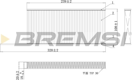 Bremsi FC0863C - Фільтр, повітря у внутрішній простір autocars.com.ua