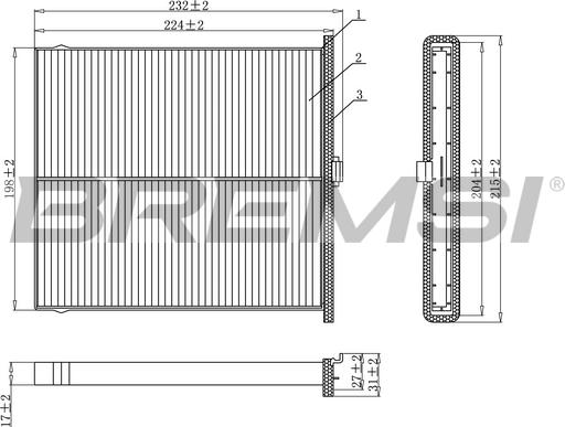 Bremsi FC0919 - Фільтр, повітря у внутрішній простір autocars.com.ua