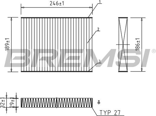 Bremsi FC0923A - Фильтр воздуха в салоне autodnr.net