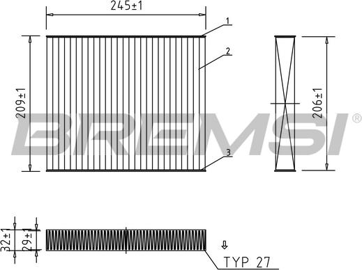 Bremsi FC0931A - Фильтр воздуха в салоне autodnr.net