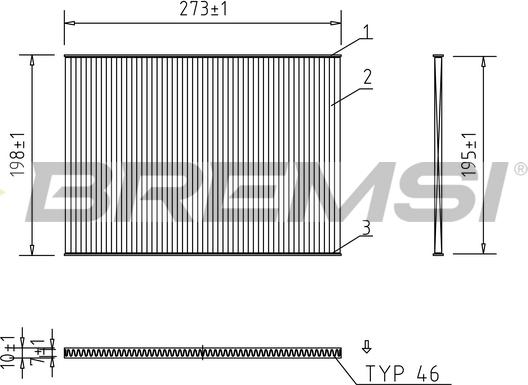 Bremsi FC0944 - Фільтр, повітря у внутрішній простір autocars.com.ua