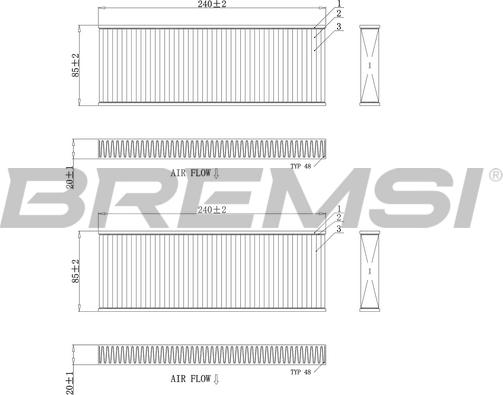 Bremsi FC0970 - Фильтр воздуха в салоне autodnr.net