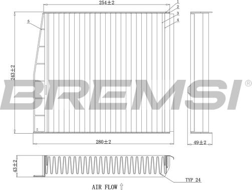 Bremsi FC0976C - Фильтр воздуха в салоне autodnr.net