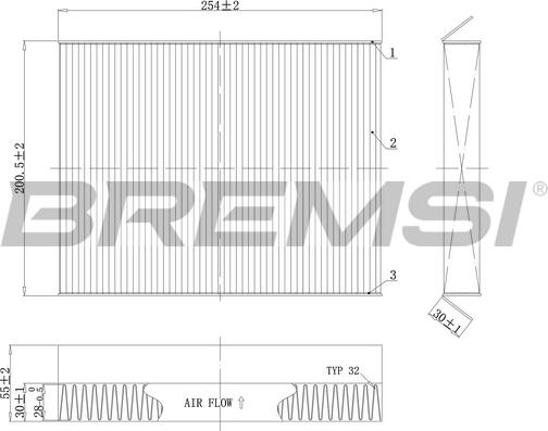 Bremsi FC0978C - Фільтр, повітря у внутрішній простір autocars.com.ua