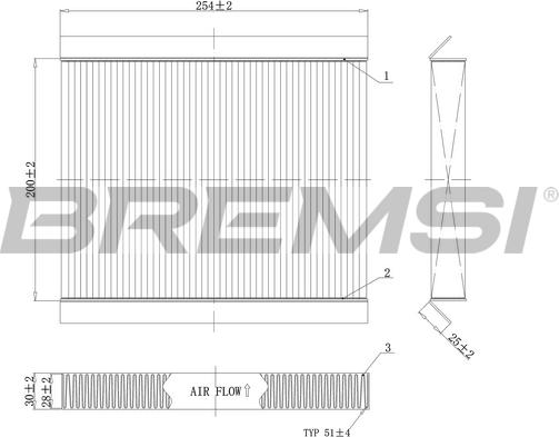 Bremsi FC0978 - Фільтр, повітря у внутрішній простір autocars.com.ua